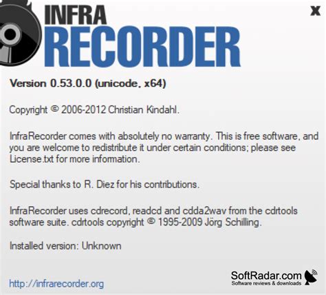 InfraRecorder 64-bit for Windows